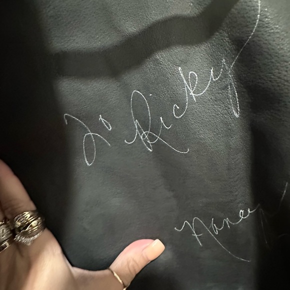 Rare 90s/2000s Customized Oversized Leather Poncho Jacket with Fringe - Picture 3 of 4